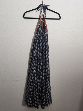 Junglee Billie Halter Maxi Dress Boho Xs S